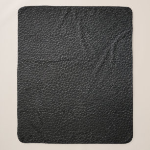 Schwarze Ledertextur und Hintergrundleder,Textur Sherpadecke