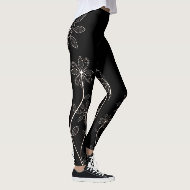 Schwarze Leggings (Rechts)