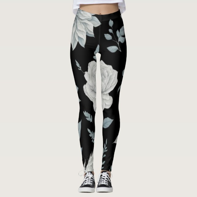 Schwarze Leggings (Vorderseite)