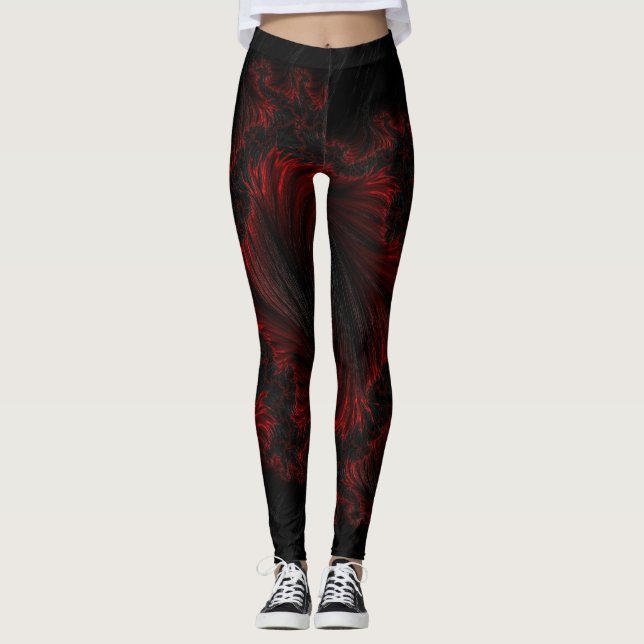 schwarze Leggings (Vorderseite)