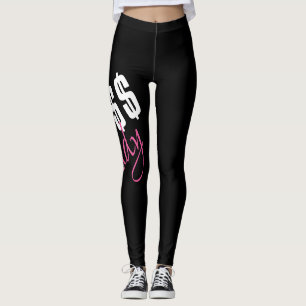 Schwarze Leggings "Chef-Dame"