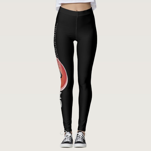 Schwarze Leggings der Kreuzungs-BJJ (Vorderseite)