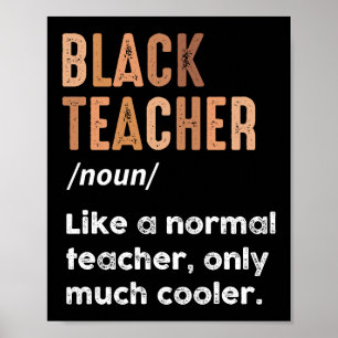 Schwarze Lehrer Definition Lustig Schwarzer Geschi Poster