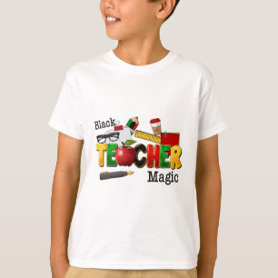 Schwarze Lehrermagie Afroamerikanische Schwarze Ge T-Shirt