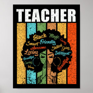 Schwarze Lehrermagie Schwarze Geschichte Monat Afr Poster