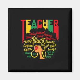 Schwarze Lehrermagie Schwarze Geschichtserziehung Magnet