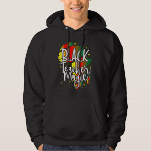 Schwarze Lehrermagie Schwarze Geschichtsmonat Afro Hoodie