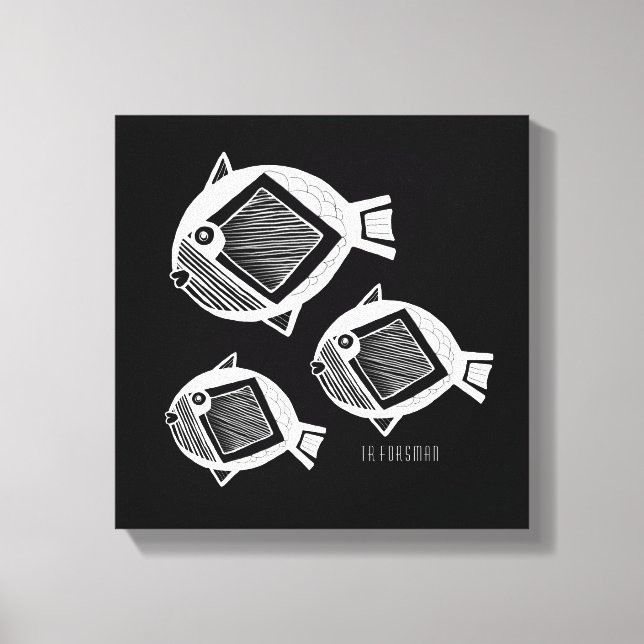 Schwarze Leinwand (Vorderseite)