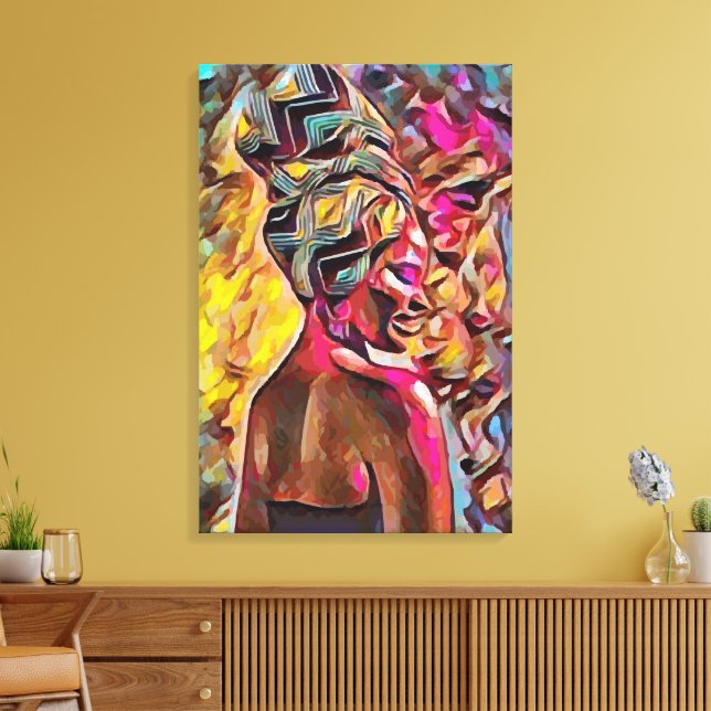 Schwarze Leinwanddruck (Insitu (Wohnzimmer))