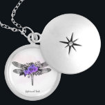 *~* Schwarze Libelle Lila Rose Medaillon<br><div class="desc">SILVER PLATE NECKLACE - Private Halskette, wie Sie Ihre Absichten nah zu Ihrem Herzen behalten haben. Intention Jewelry - Beruhigende Beruhigung Fernenergie geladen JEWELRY MIT ABSICHT (R) Set eine Absicht in einer positiven Weise wie " I AM ... ." Die Energie wird Ihnen helfen, positive Transformationen zu erhalten. Wenn man...</div>
