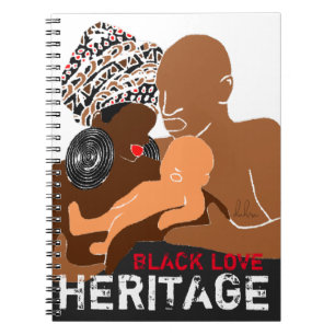 Schwarze Liebe AFRIKANISCHES Erbe Notizblock