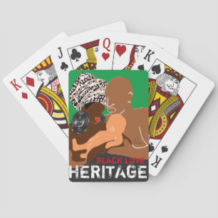 Schwarze Liebe AFRIKANISCHES Erbe Spielkarten