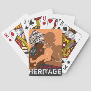 Schwarze Liebe AFRIKANISCHES Erbe Spielkarten