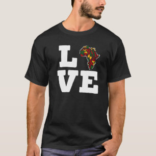 Schwarze Liebe Afrozentric Black History Montag Bl T-Shirt