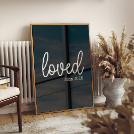 Schwarze Liebe Glaubenssatz minimalistisch Poster