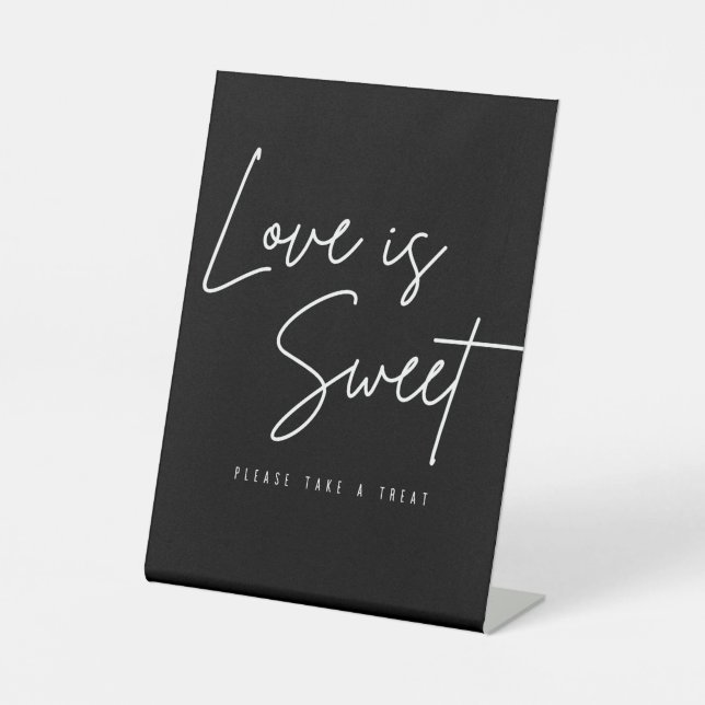 Schwarze Liebe ist süß nehmen Sie eine Leckerei De Sockelschild (Vorderseite)