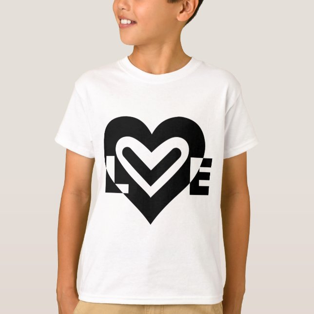 Schwarze Liebe T-Shirt (Vorderseite)