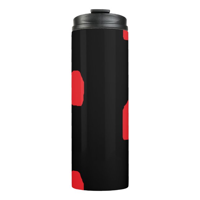 Schwarze Liebe Thermosbecher (Vorderseite)
