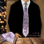 Schwarze Lila Muster Neck Tie Krawatte<br><div class="desc">Karo aus dieser wunderschönen Krawatte mit einem lila,  schwarzen und weißen Sternmuster. Dieses Farbverlaufsmuster macht eine interessante modische Krawatte und könnte für ihn ein großartiges Geschenk sein.</div>