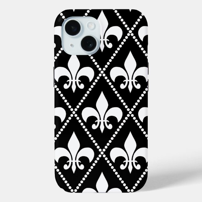 Schwarze Lilie Case-Mate iPhone Hülle (Rückseite)