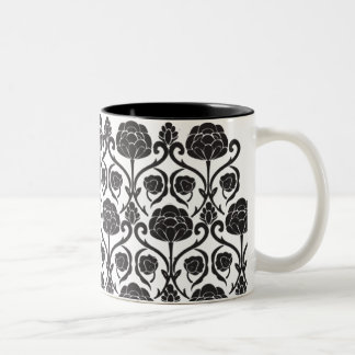 Schwarze Lilie Zweifarbige Tasse