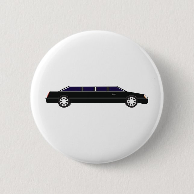 Schwarze Limousine Button (Vorderseite)