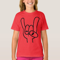 Schwarze Linie für Schwermetall-Teufel-Hörner