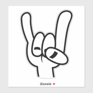 Schwarze Linie für Schwermetalle Aufkleber