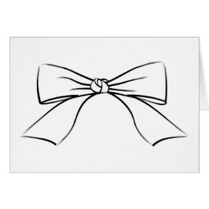 Schwarze Linie Ribbon Bow