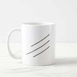 Schwarze Linien Kaffeetasse