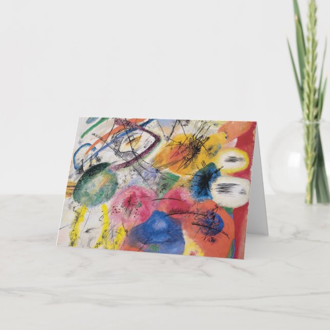 Schwarze Linien Karte (Vorderseite)