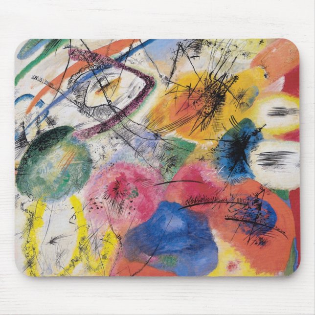 Schwarze Linien Mousepad (Vorne)