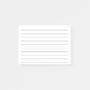 Schwarze Linien Weiß Schlicht Elegant Einfach Sti Post-it Klebezettel