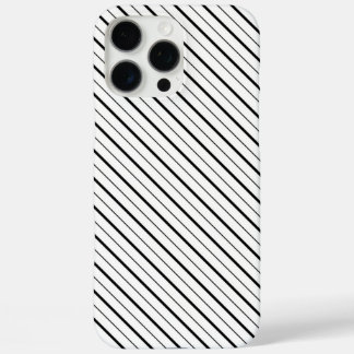 Schwarze Liniengeometrie einfach iPhone 16 Pro Max Hülle