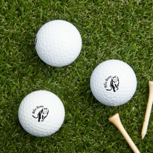 Schwarze Lioness Königin des Nils Golfball