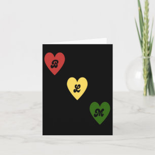 Schwarze Lives Hearts Sticker Karte