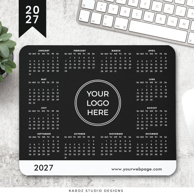Schwarze Logo 2027 Kalender Mauspad (Von Creator hochgeladen)