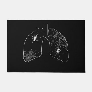 Schwarze Lungenspinnen | Halloween Spider Fußmatte