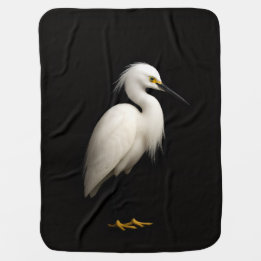 Schwarze Luxe-Decke mit Schneegret Babydecke