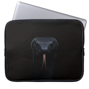 Schwarze Luxe-Laptop-Hülle, Black Mamba Laptopschutzhülle