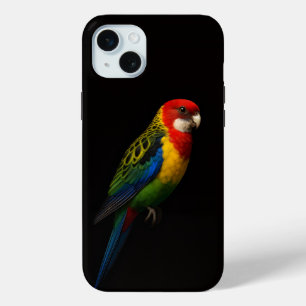 Schwarze Luxus-Eastern-Rosella-Papagei Case-Mate iPhone Hülle