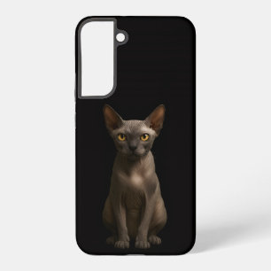 Schwarze Luxus-Galaxy S22 Plus-Hülle mit Sphynx-Ka Samsung Galaxy Hülle