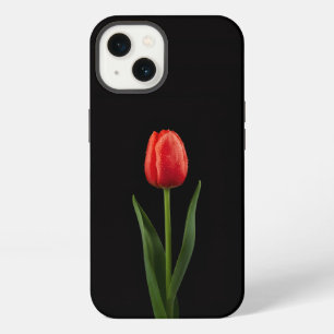 Schwarze Luxus-iPhone 13 in Rubinroter Tulpe iPhone 13 Hülle