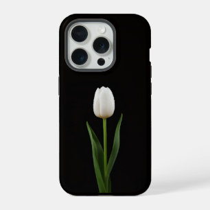 Schwarze Luxus-iPhone 15 Pro Mate Perlweiß Tulpe iPhone 15 Pro Hülle