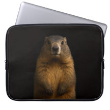 Schwarze Luxus-Laptoptasche 4, Fluffy Marmot