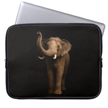 Schwarze Luxus-Laptoptasche 'Mächtiger Elefant'
