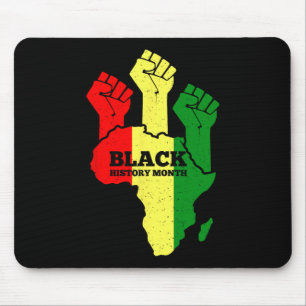 Schwarze Macht Faust Schwarze Geschichte Monat Afr Mousepad