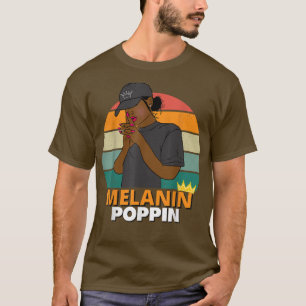 Schwarze Mädchen Magie Melanin Frauen Mädchen Afro T-Shirt