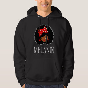 Schwarze Mädchen Magie Zwinkerndes Auge Afro Lippe Hoodie