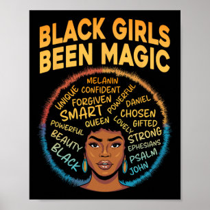 Schwarze Mädchen waren magische schwarze Geschicht Poster